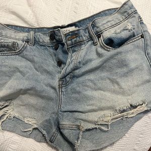 light wash Jean shorts